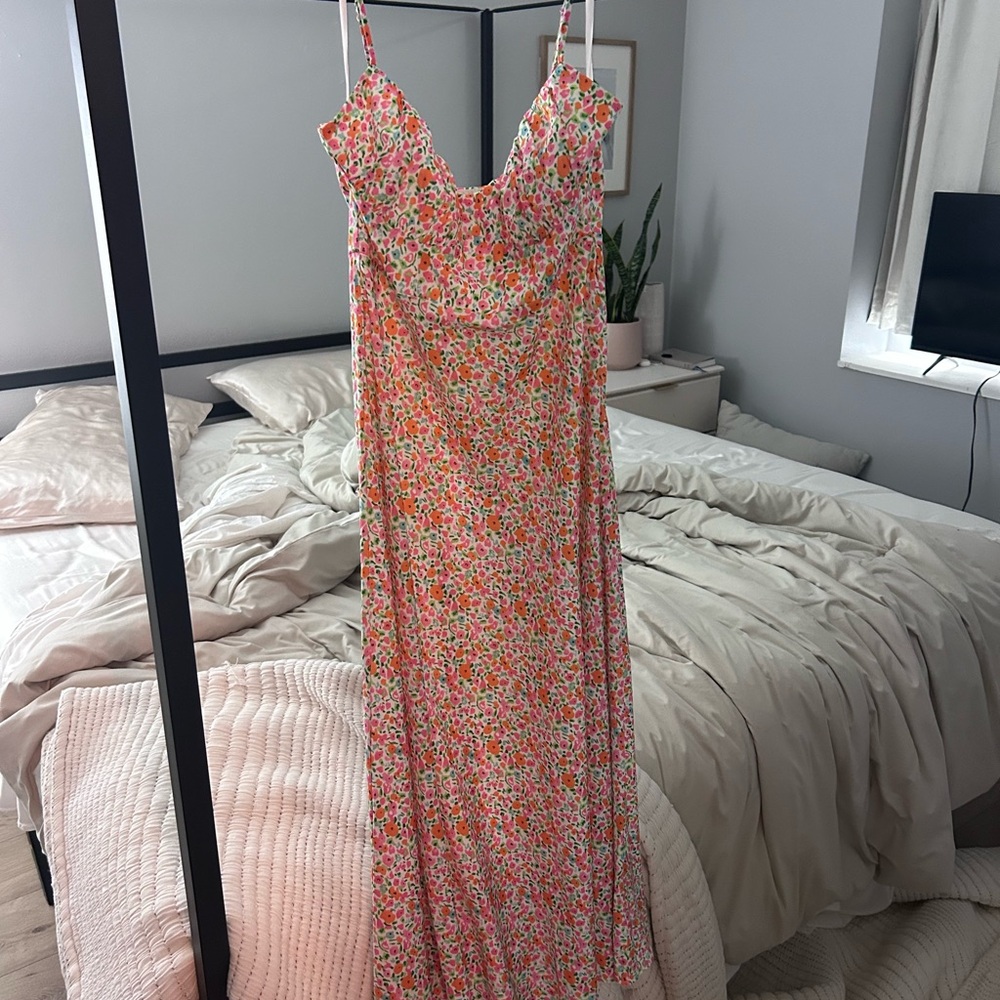 Princess Polly Floral Spaghetti Strap Maxi Dress
